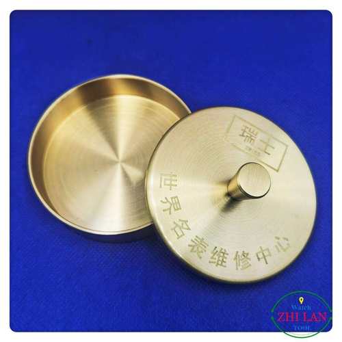 修表工具 大号带手把铜洗油缸 铜油缸 铜洗油缸 80x24mm铜油缸