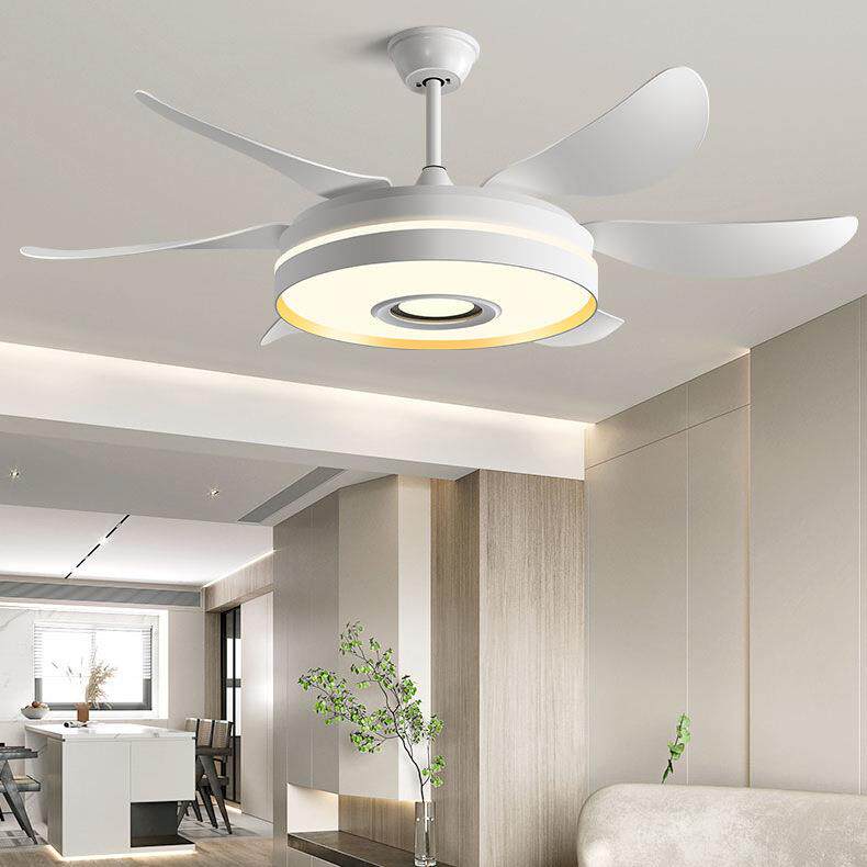 客厅餐厅吊扇灯新款风扇灯吸顶吊灯大尺寸带风扇一体全光谱电扇灯