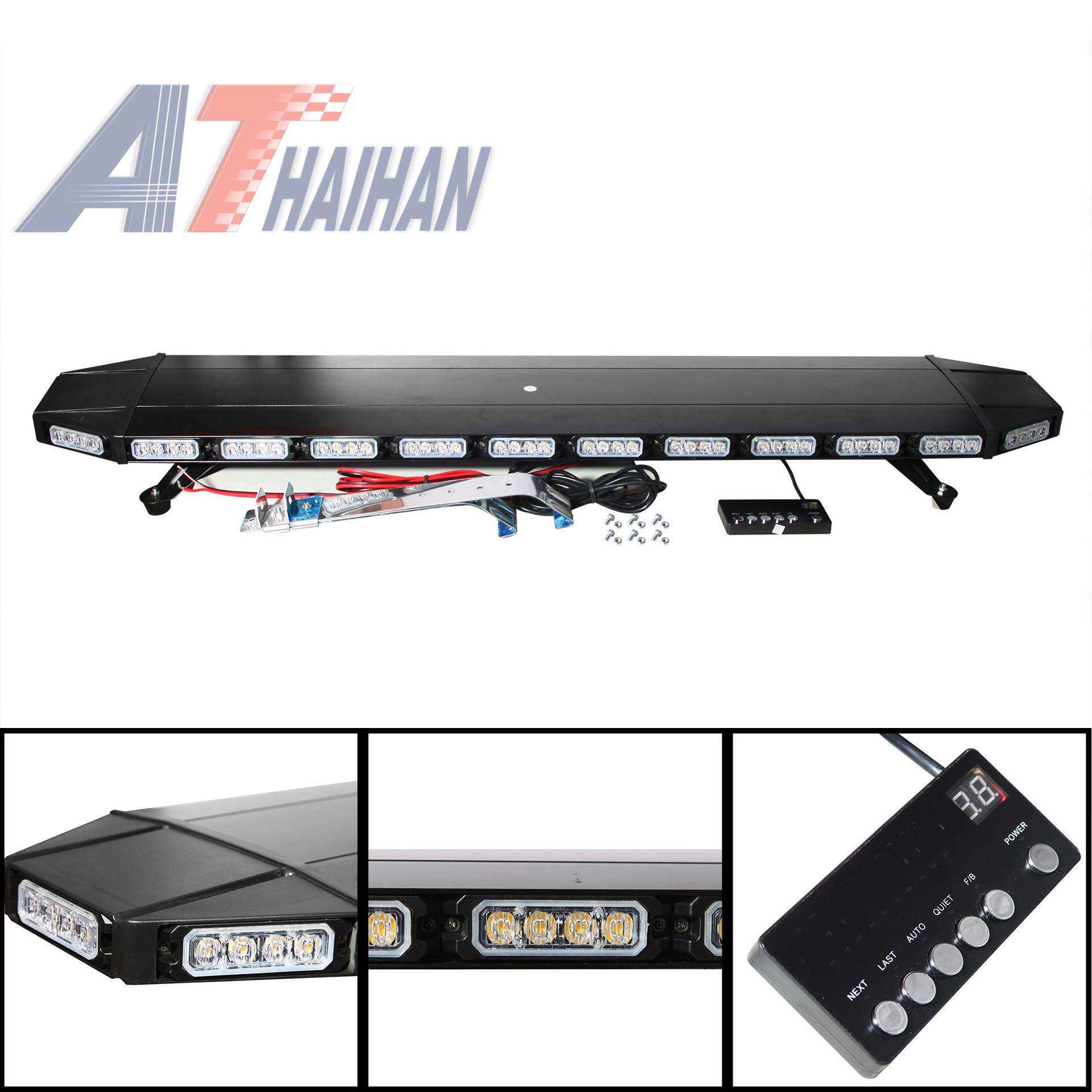 104LED长排警示灯 47英寸车顶灯 1.2米长排警示灯爆闪灯LED爆闪灯