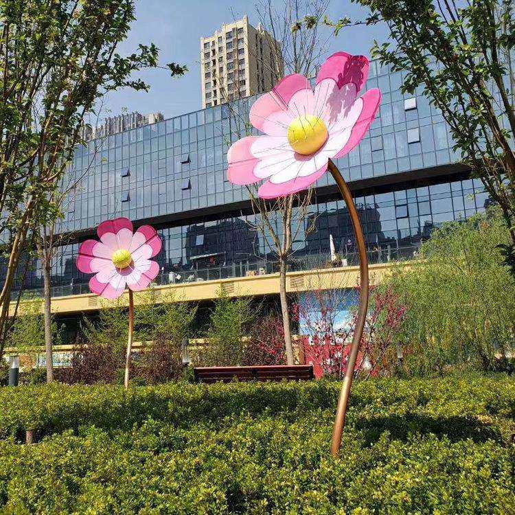鲜花雕塑不锈钢雕塑 来图 园林公园景观厂家优惠价