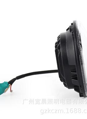 适用牧马人7寸LED大灯7寸牧羊人大灯哈雷吉普牧马人天使眼改装灯