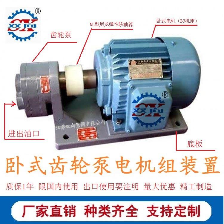 齿轮泵WBZ2-40/WBZ2-50/WBZ2-63齿轮油泵电机组卧式装置/液压油泵