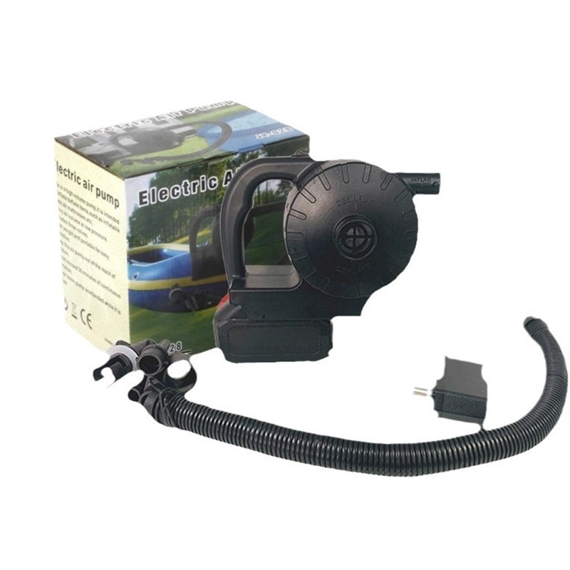 户外蓄电便携式电动气泵冲锋舟桨板充气皮划艇充气抽气150W带电池