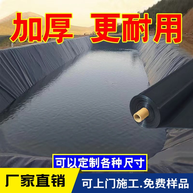 鱼塘防渗膜土工膜防水膜池塘防水布鱼池H塑料薄膜油布防水布帆布