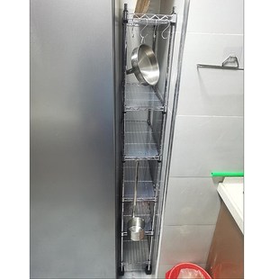 厨房置物架夹缝收纳架长35/45/50A/60宽15/20cm小窄缝隙架子侧边