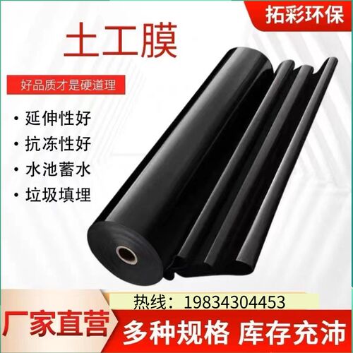 吉林鱼塘防渗e防水布水池pe土工膜防漏养殖塑料猪场储水膜护坡有