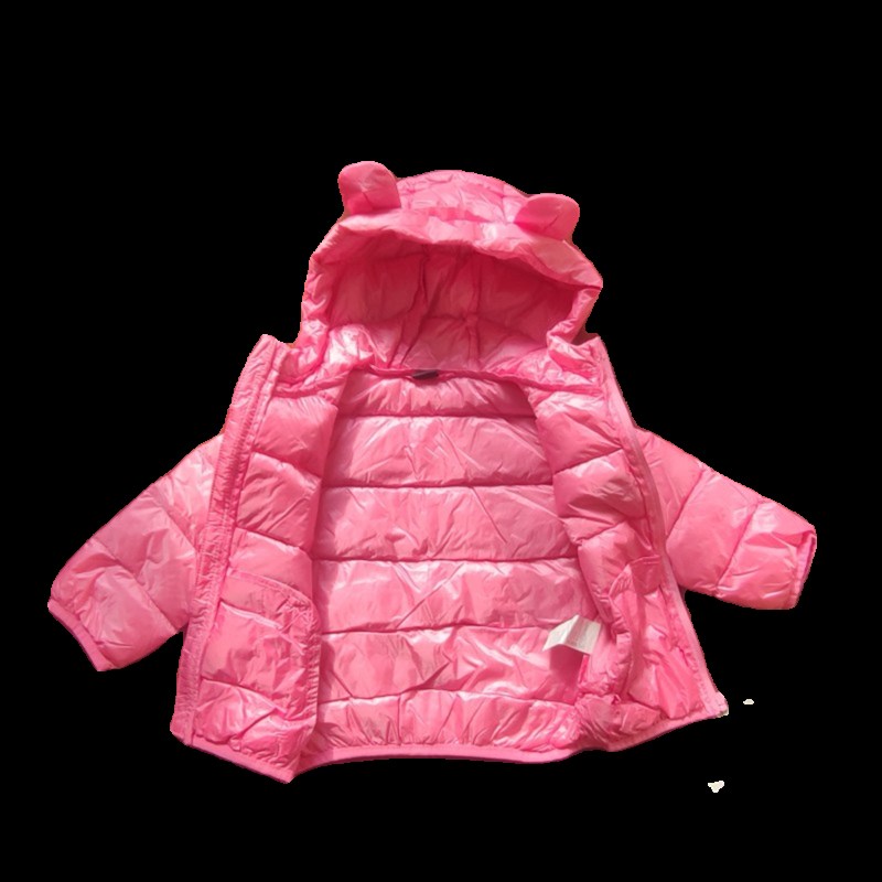 撤店血亏处理高品质含绒量90%羽绒服女孩童粉色冬季棉袄儿童小宝