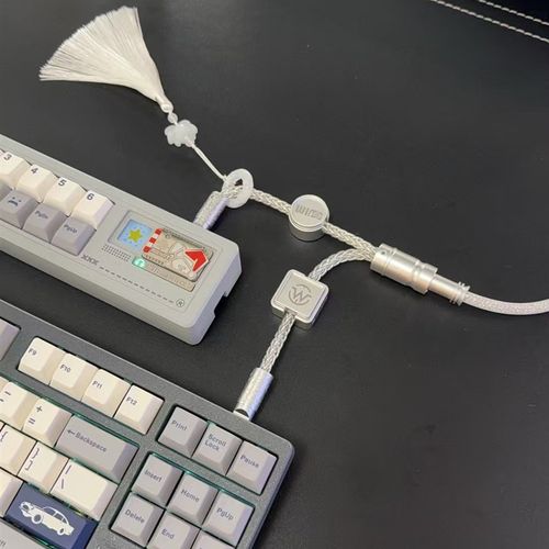 winshop电竞q磁轴键盘线航插线,双头串联一线2用