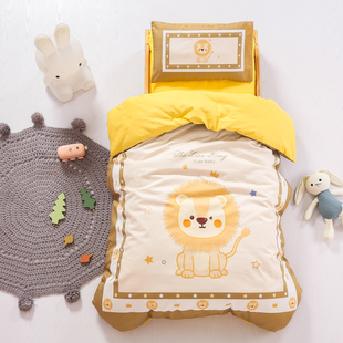纯棉幼儿园被子三件套六件套儿童入园J牀品午睡专用宝宝被套被褥