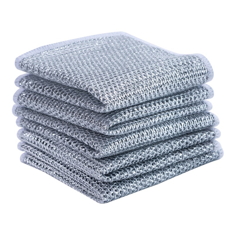 【钢丝抹布】钢丝洗碗布金属丝网格家务清洁布厨房洗锅刷碗神器