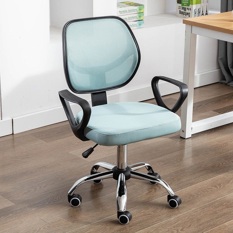 电脑新款组装网布椅办公椅小户型家E用简约写字椅省空间无扶手升