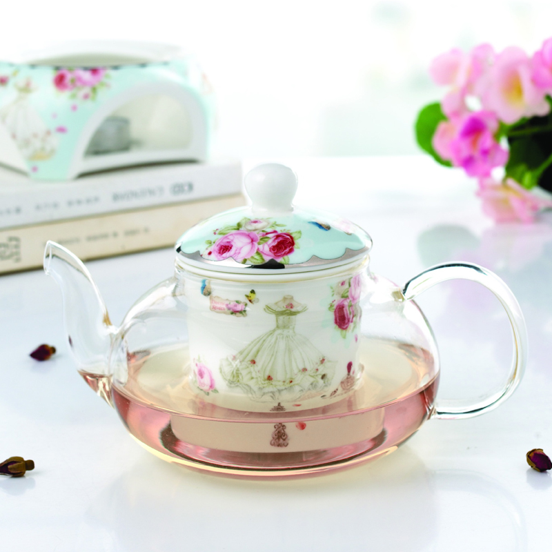 花茶壶泡茶加热壶耐高温玻璃水果茶壶套装花茶茶具下午茶茶具