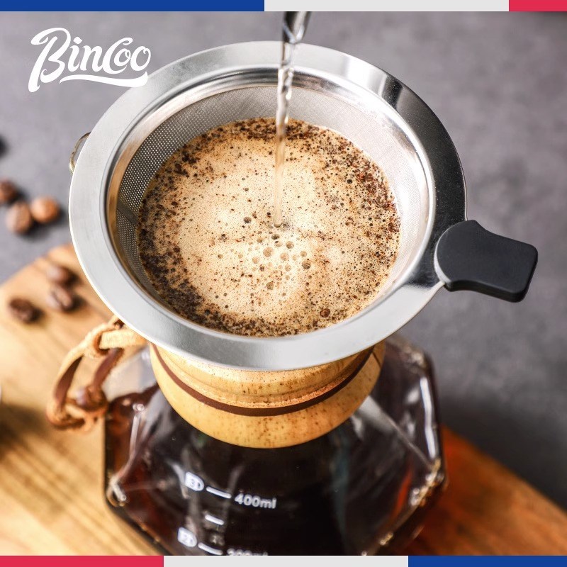 探界者手冲咖啡壶家用咖啡分享壶玻璃咖啡器具不锈钢滤网滤杯漏斗