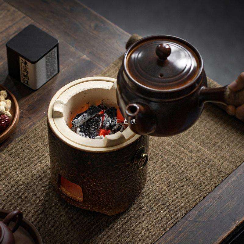 罐罐茶煮茶炭炉户外烧水泡茶小火橄榄碳炉家用风炉围炉煮茶器