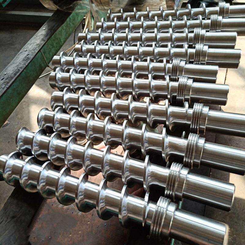 工厂加工不锈钢送料螺杆传送螺旋轴颗粒搅拌器机械传动设备叶片轴