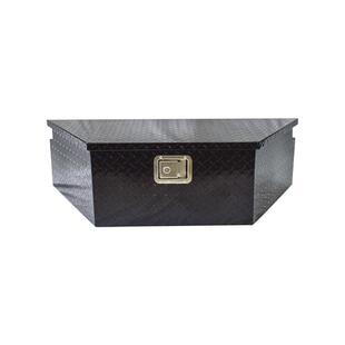 货车工具箱 黑色39寸工具箱外挂加厚铝制T型箱大卡车通用收纳箱