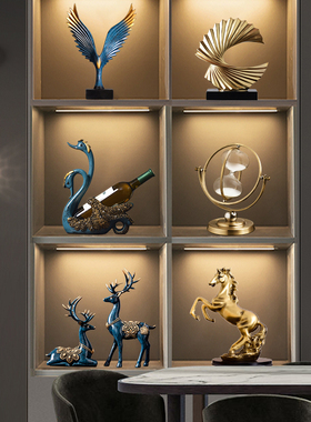 现代轻奢桌面玄关摆件家居客w厅酒柜电视柜装饰品房间摆设乔迁礼