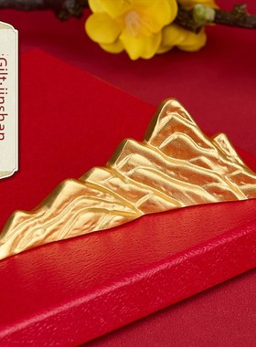 金山饰品黄铜镀金中国书法笔筒家庭入口办公室桌面装Y饰创意礼品
