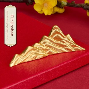 金山饰品黄铜镀金中国书法笔筒家庭入口办公室桌面装Y饰创意礼品