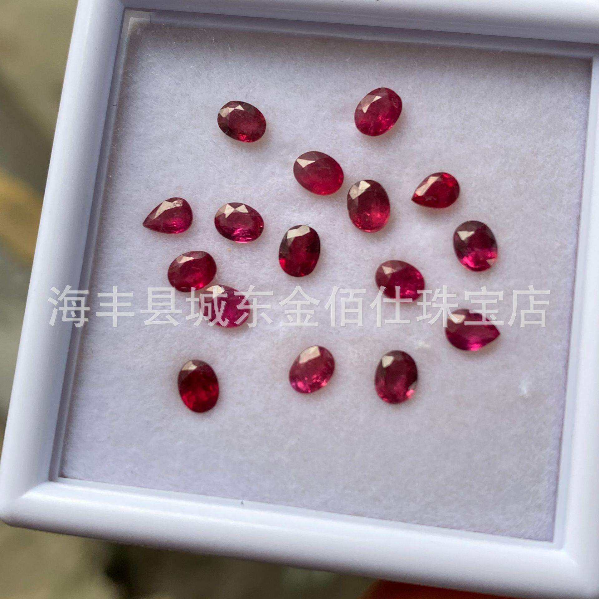 天然红宝石裸石克拉级别红宝石蛋面红宝石戒面红宝石镶嵌裸石