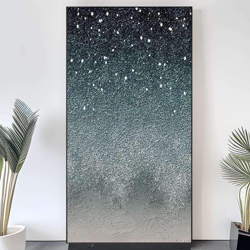 热卖雪川黑白纯手绘油画 抽象装饰画入户玄关挂画立体客厅肌理画