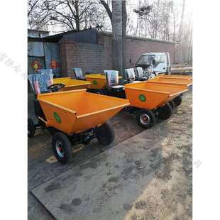 养殖场动物粪便运输小推车 建筑工程电动装卸车 座驾式四轮拉灰车