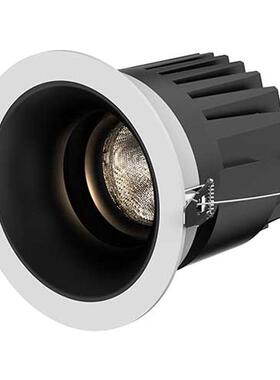 COB 4寸洗墙射灯外壳 LED30W嵌入式天花板深防眩酒店工程射灯套件