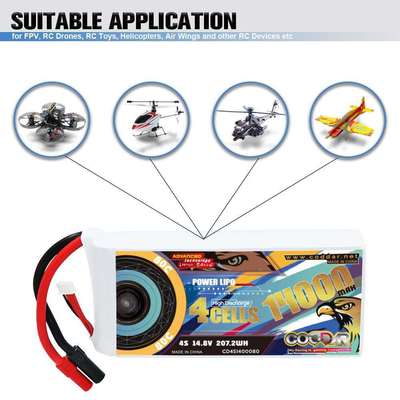 CODDAR鹰氪14000MAH 4S 14.8V 80C航模植保机10寸13寸穿越机锂电