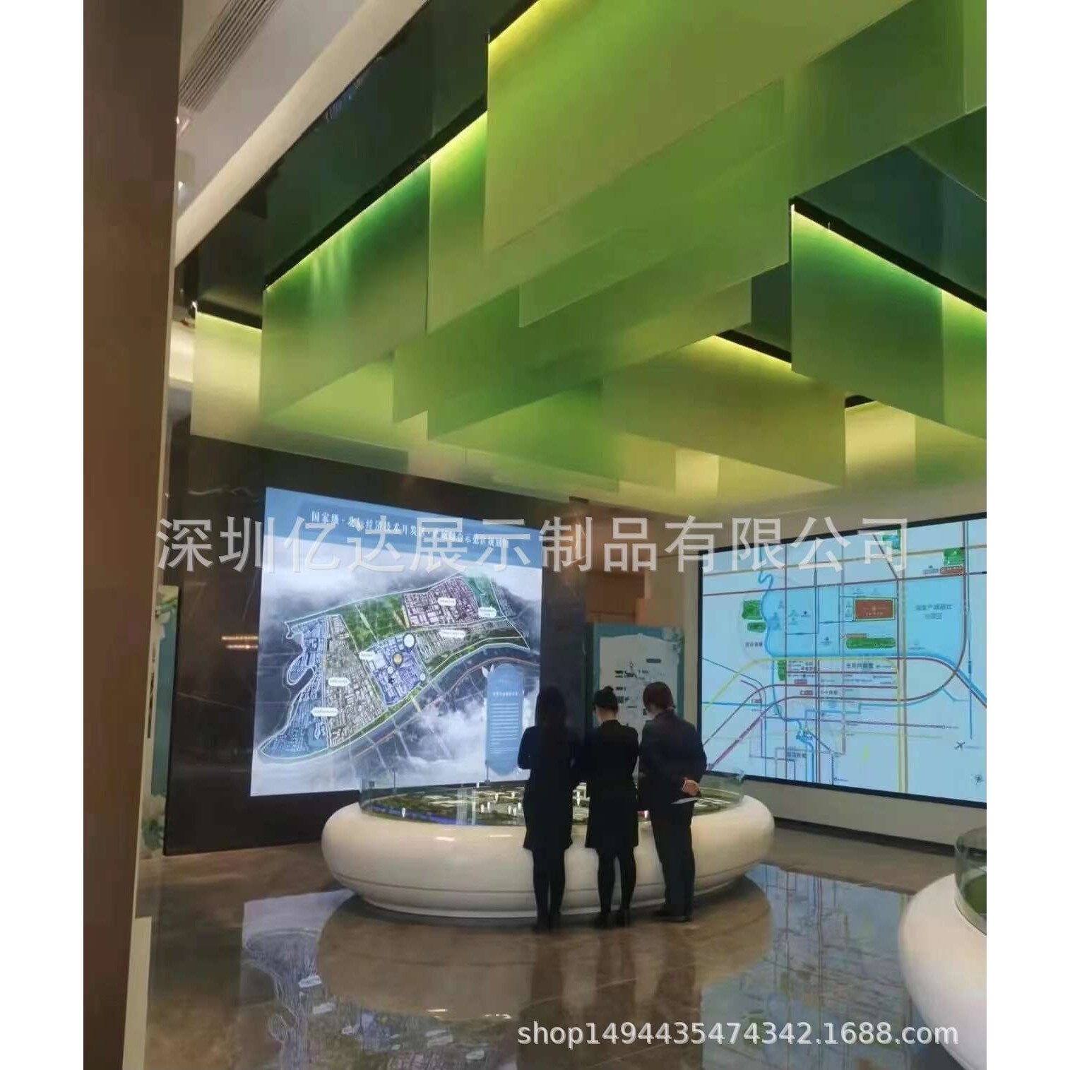 透明板吊顶海洋渐变波浪式亚克力天花装饰板有机玻璃大型弧度热弯