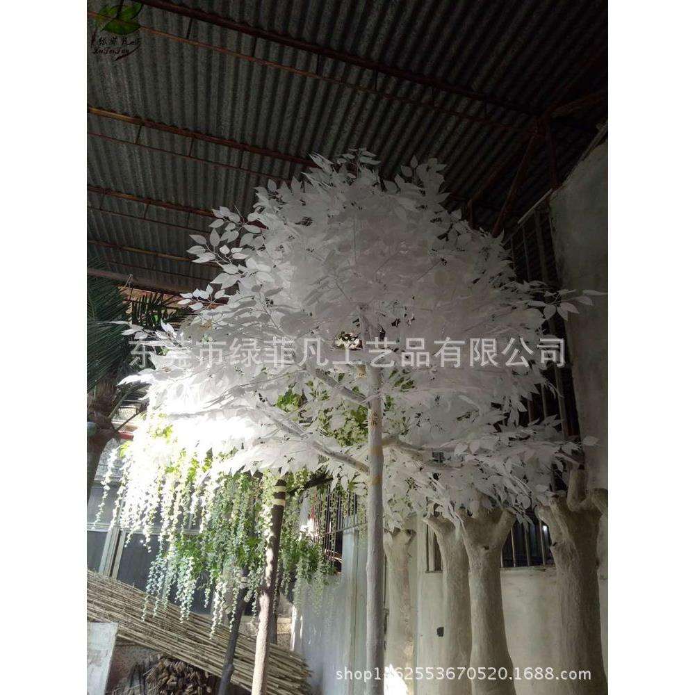 厂家直销舞台道具榕树 豆花树 松柏树景观园林装饰