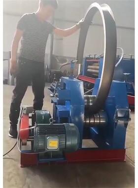 建筑工程槽钢卷圆机 自动打圈机械 Channel steel coil rounder