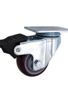 SK6-ZZ75108P工业脚轮 带刹车3寸静音万向轮 超重型活动脚轮