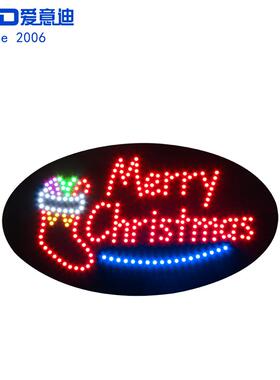 LED广告牌招牌标识出口认证圣诞款 LED Merry Christmas Sign