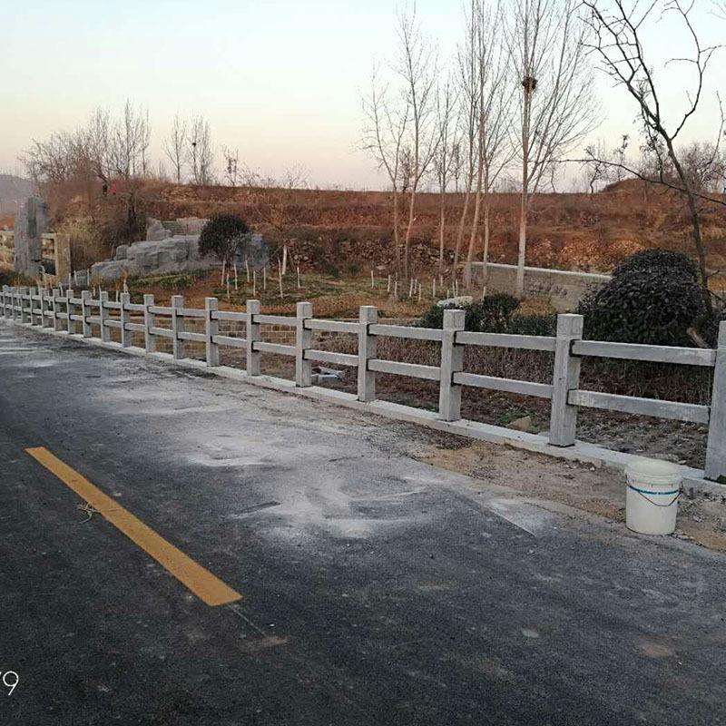 供应青石简易石栏杆 青石三横梁石栏杆河流小溪行人石护栏