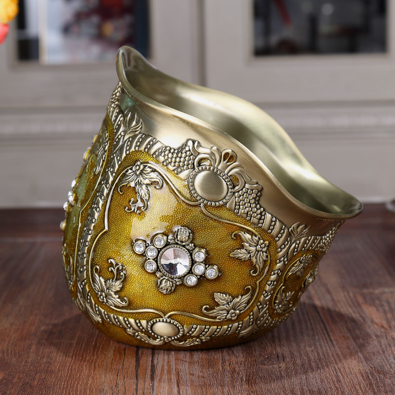 金属垃圾桶家用i桌面客厅无盖迷你卧室欧式卫生间创意办公室垃圾