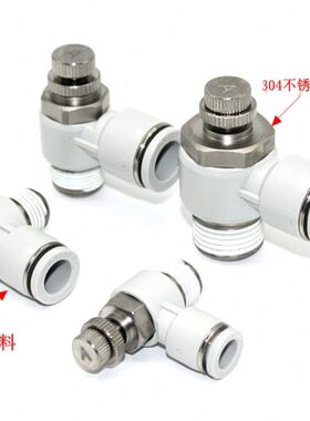 -/10A044节流阀排气2亚德客不锈钢1M5速/S-06PS0//30调//812//L/