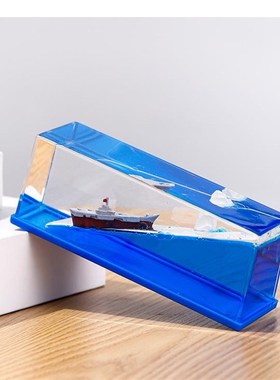 万里阳光号海贼船游轮流r体漂流瓶桌面摆件永不沉没翻船生日礼物