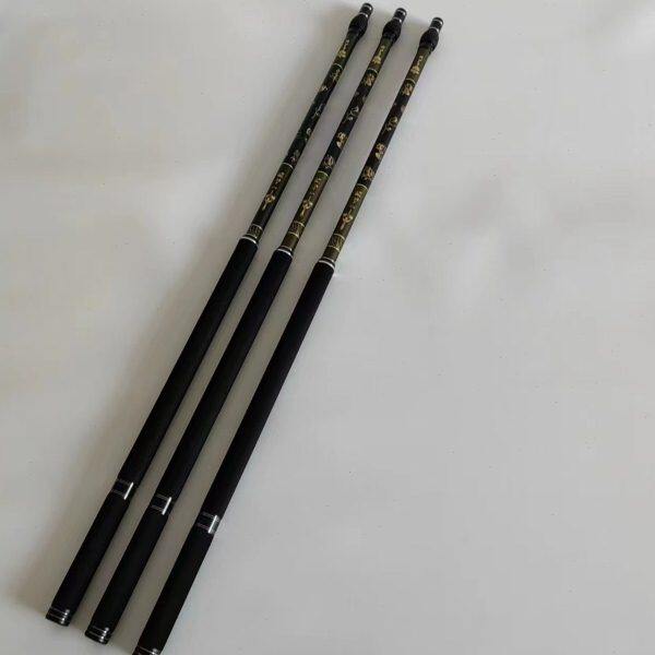 黑金黑坑抄网杆72.伸缩米碳素1米超轻2.支架新款超硬碳素高抄网杆