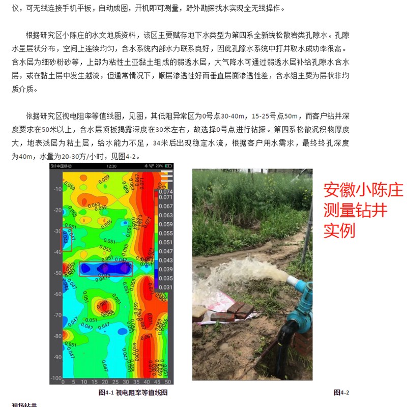 艾都打井找水仪地下水源探测仪自动成图无线金箍棒竖井横井测水仪