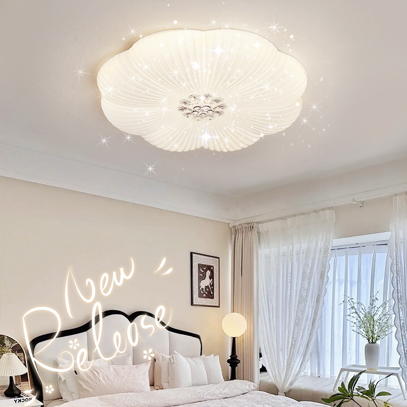 卧室灯吸顶灯2024新款简约现代灯具爆款网红奶油风花朵房间主卧灯,家装灯饰光源,餐厅/卧室/书房吸顶灯,淘宝优惠券,粉丝福利购,淘宝优惠卷