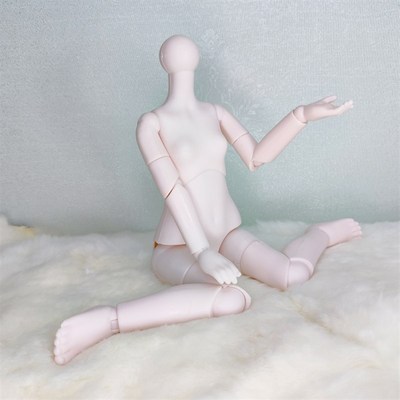 6分小奶体多关节娃娃素体 关节可动人偶 身体过家家配件玩具