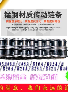 优质工业链条双排传动链滚子链倍速输送链0A4C-2/06B 06C08B/A40A