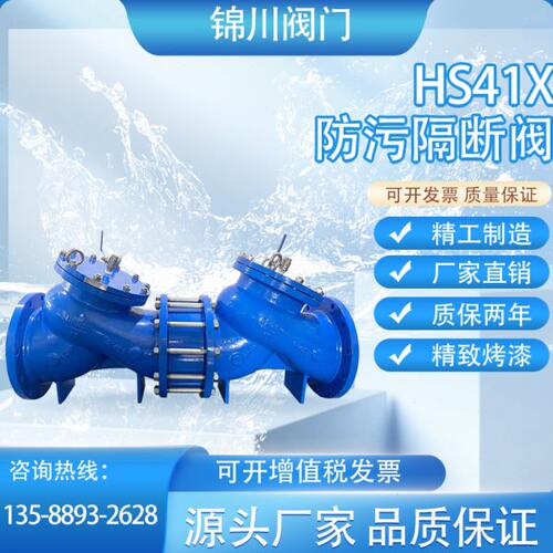 HS41X-16C不锈钢法兰倒流防止器铸钢带过滤管道防污隔断阀