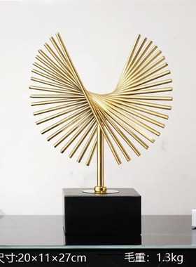 欧式轻奢创意摆件j高档办公室桌面电视柜玄关摆件酒柜家居装饰摆