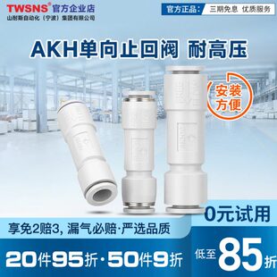 10空气单向止回阀12 TWSNS气管快插接头AKH04