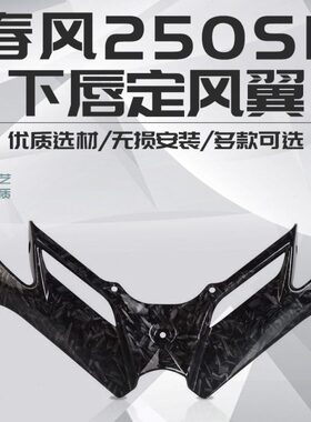 配件唇流R春风250S22碳纤维 下M定风翼竞技赛道版嘴导改装鸟Y适用