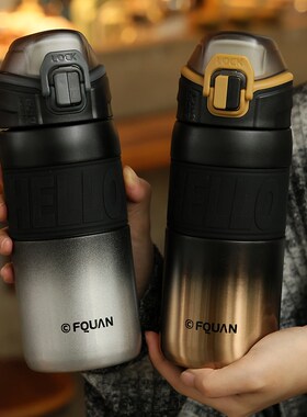 茶水分离保温杯便携高级感轻奢水杯男2024新款学生31Y6不锈钢杯子