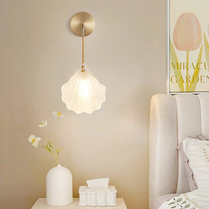 法式壁灯墙灯f床头灯网红主卧简约客厅卧室高级感轻奢大气2024新