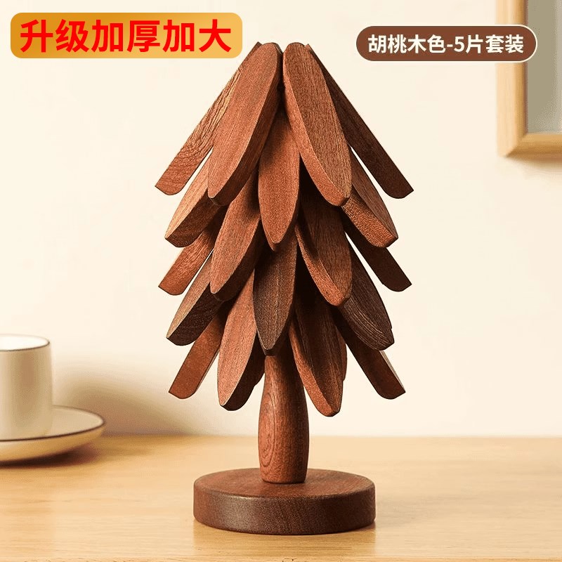 实木一棵树隔热垫餐桌垫创意家y用防止烫手锅垫杯垫木质摆件碗垫
