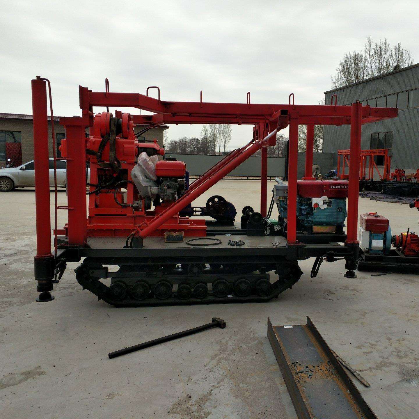 石探钻机厂家地质勘探钻机 岩石取芯钻机 钻井机 履带底盘钻机